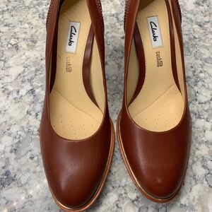 Clarks Women’s Edith Ellis Rust Leather